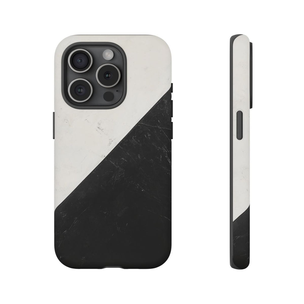 Zwart-Wit Driehoek Vlag Design