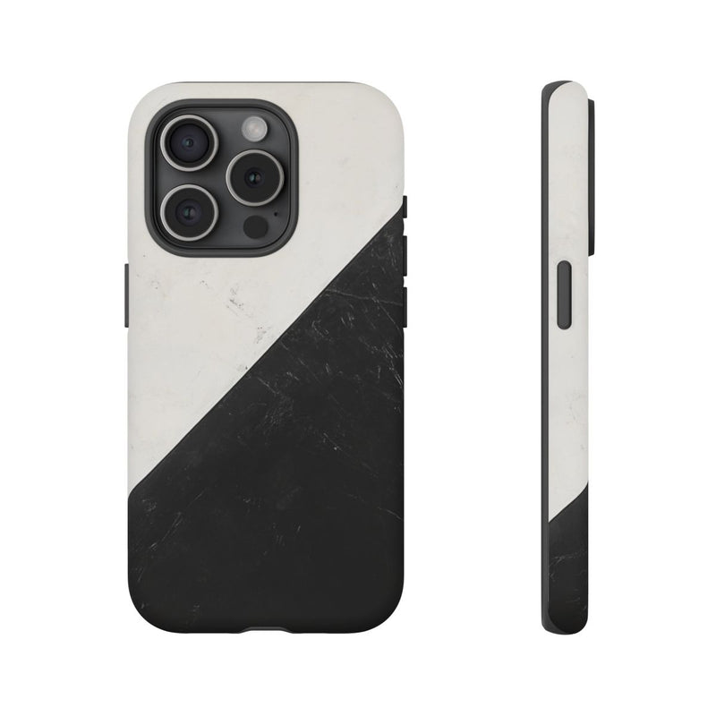 Zwart-Wit Driehoek Vlag Design