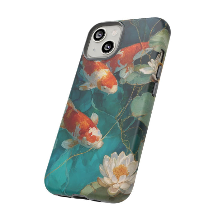 Kleurrijke Koi en Waterlelies