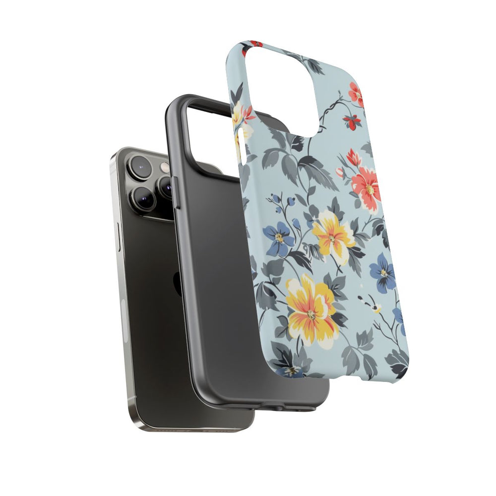Vintage Bloemenpatroon in Pasteltinten