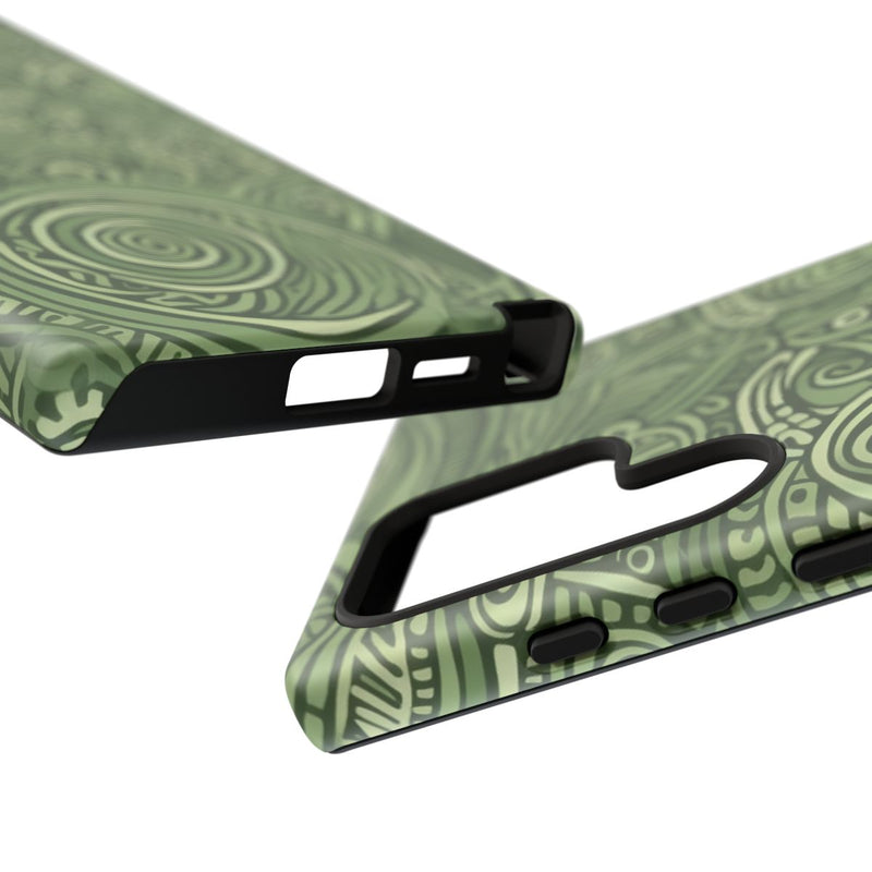 Abstract Groen Tribal Doodle Patroon