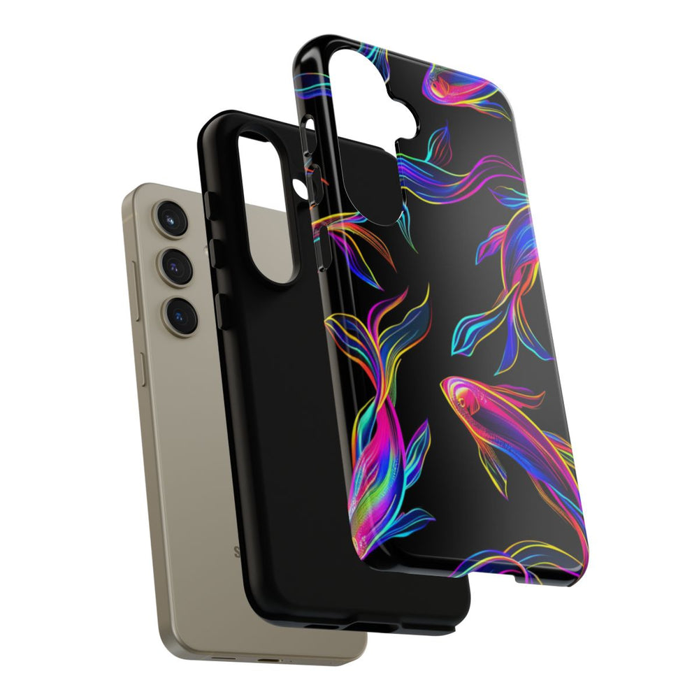 Neonkleurige Vissenpatroon
