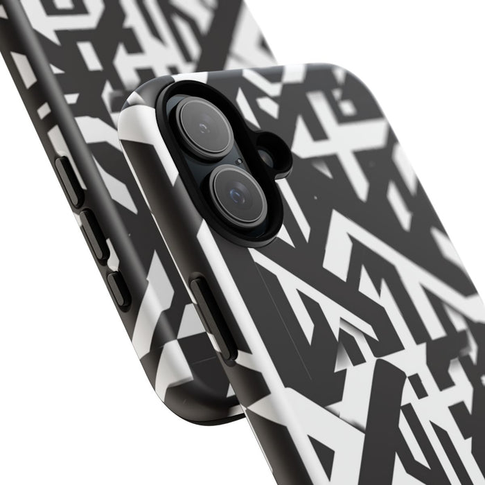 Zwart-Wit Geometrisch Patroon
