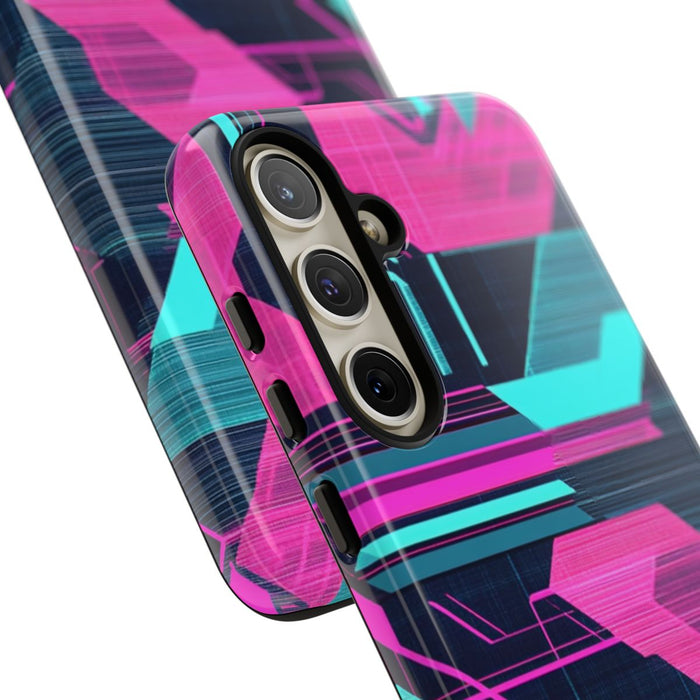Neon Geometrisch Cyberpunkpatroon
