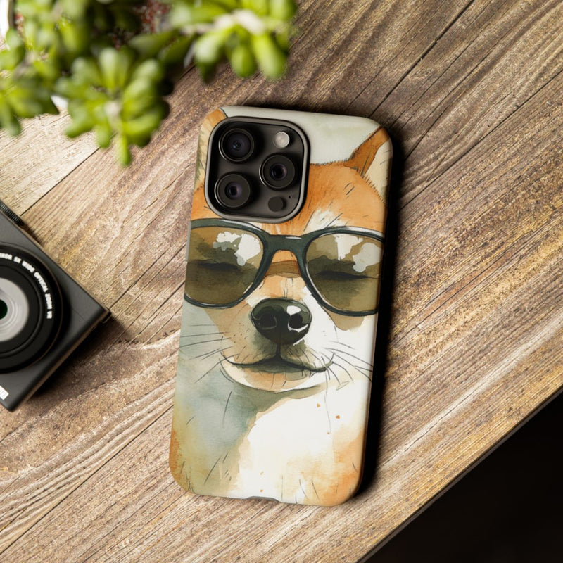Stoere Shiba Inu met Zonnebril