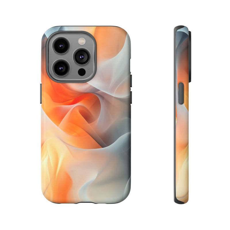 Abstracte Zachte Oranje en Grijze Gloed