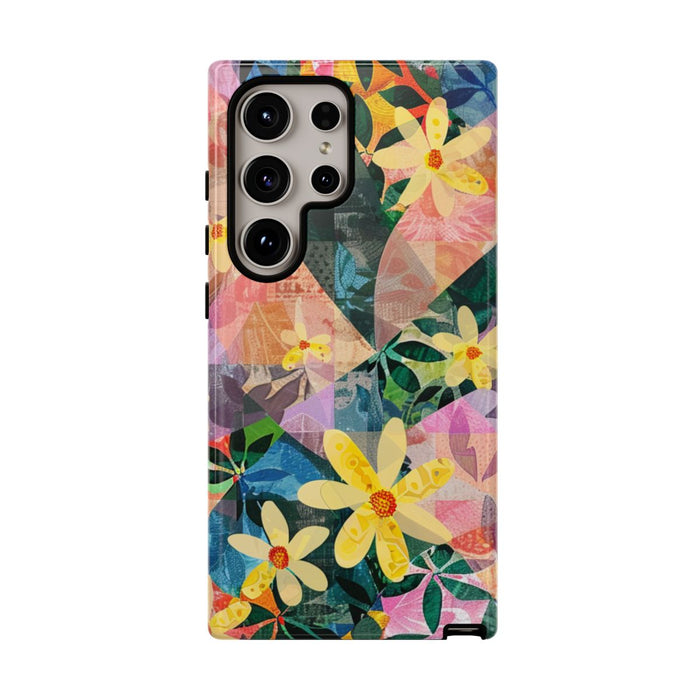 Abstract Bloemmotief met Geometrisch Patroon