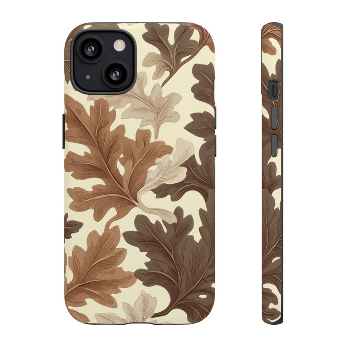 Eikenbladerenpatroon in Neutrale Kleuren