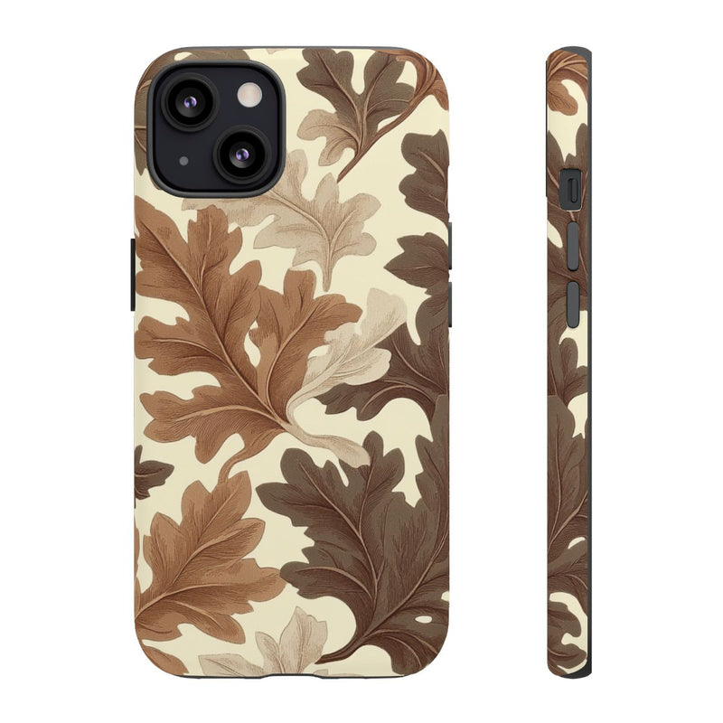 Eikenbladerenpatroon in Neutrale Kleuren