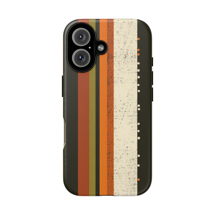Retro Verticale Strepen en Stippenpatroon