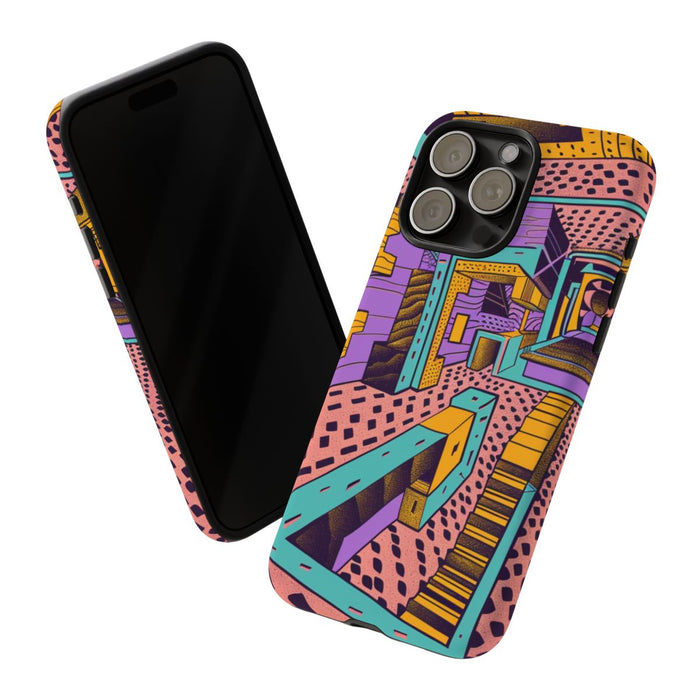 Geometrisch Abstract Patroon met Dieptewerking