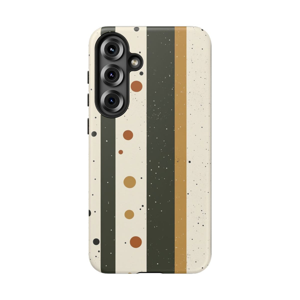 Retro Verticale Strepen en Stippenpatroon