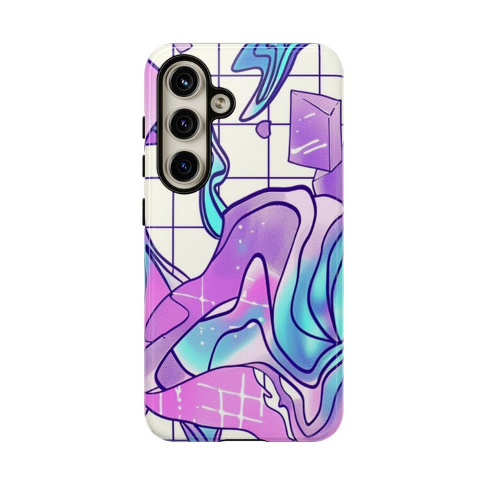 Abstract Kristal Vaporwave Patroon