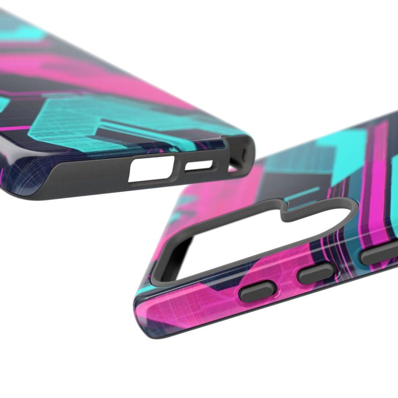 Neon Geometrisch Cyberpunkpatroon