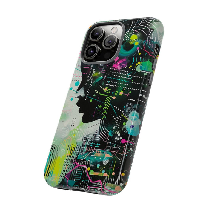 Abstract Neon Geometrisch Profiel