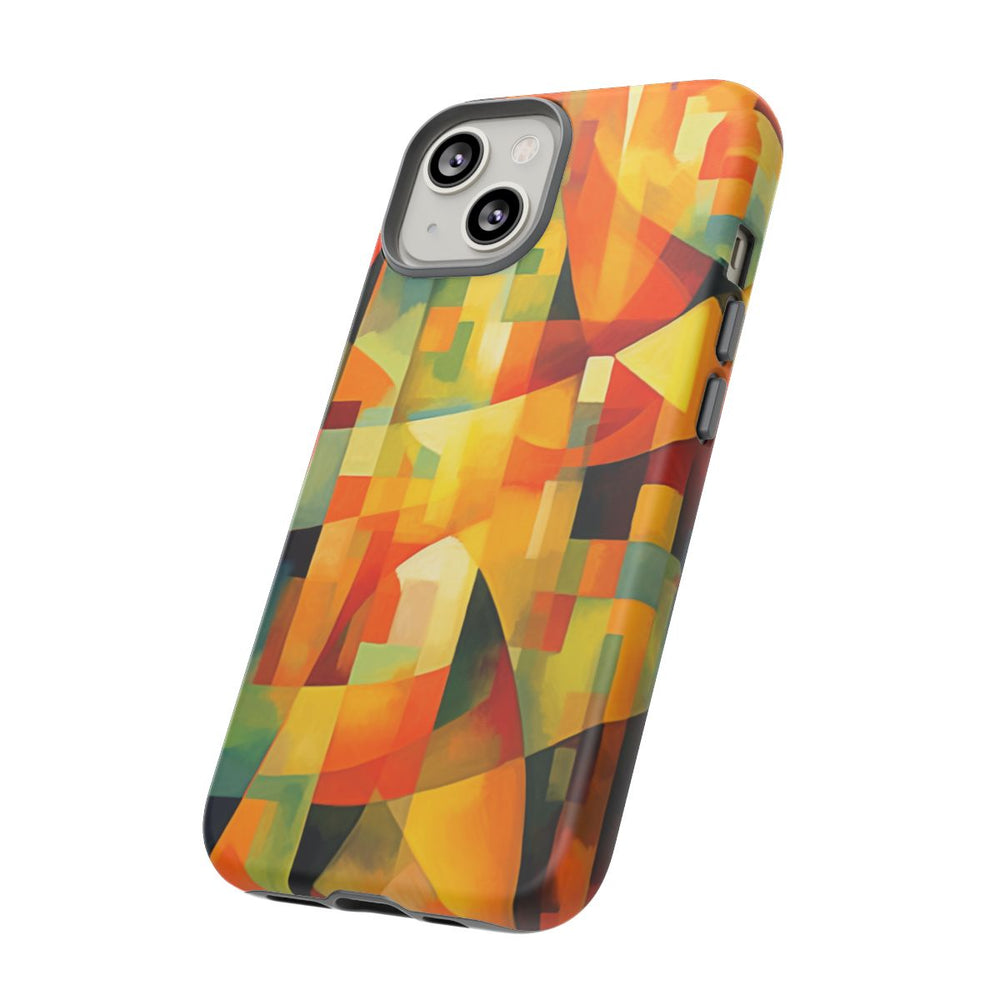 Abstracte Geometrische Vormen in Warme Kleuren