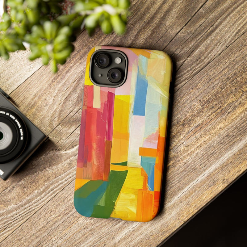 Abstracte Kleurrijke Penseelstreken