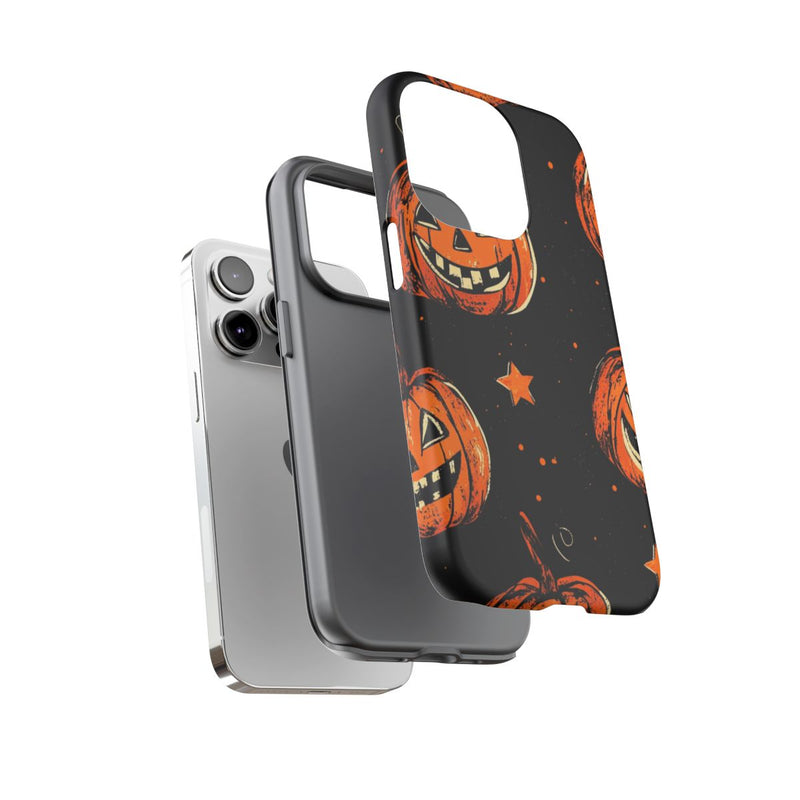 Grunge Halloween Pompoenenpatroon