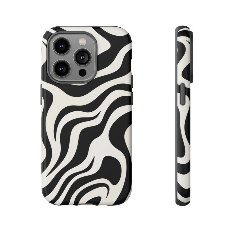 Zwart-Wit Abstract Zebra-Patroon