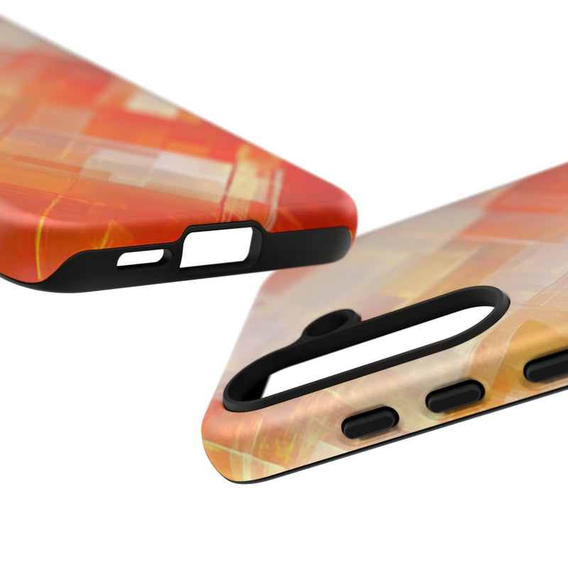 Abstract Oranje Geometrisch Patroon