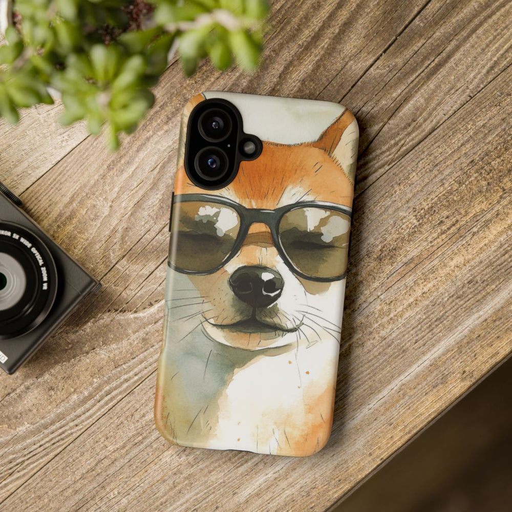Stoere Shiba Inu met Zonnebril