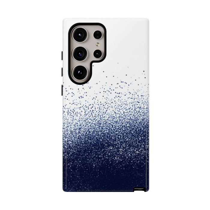 Abstracte Donkerblauwe Puntjesstructuur