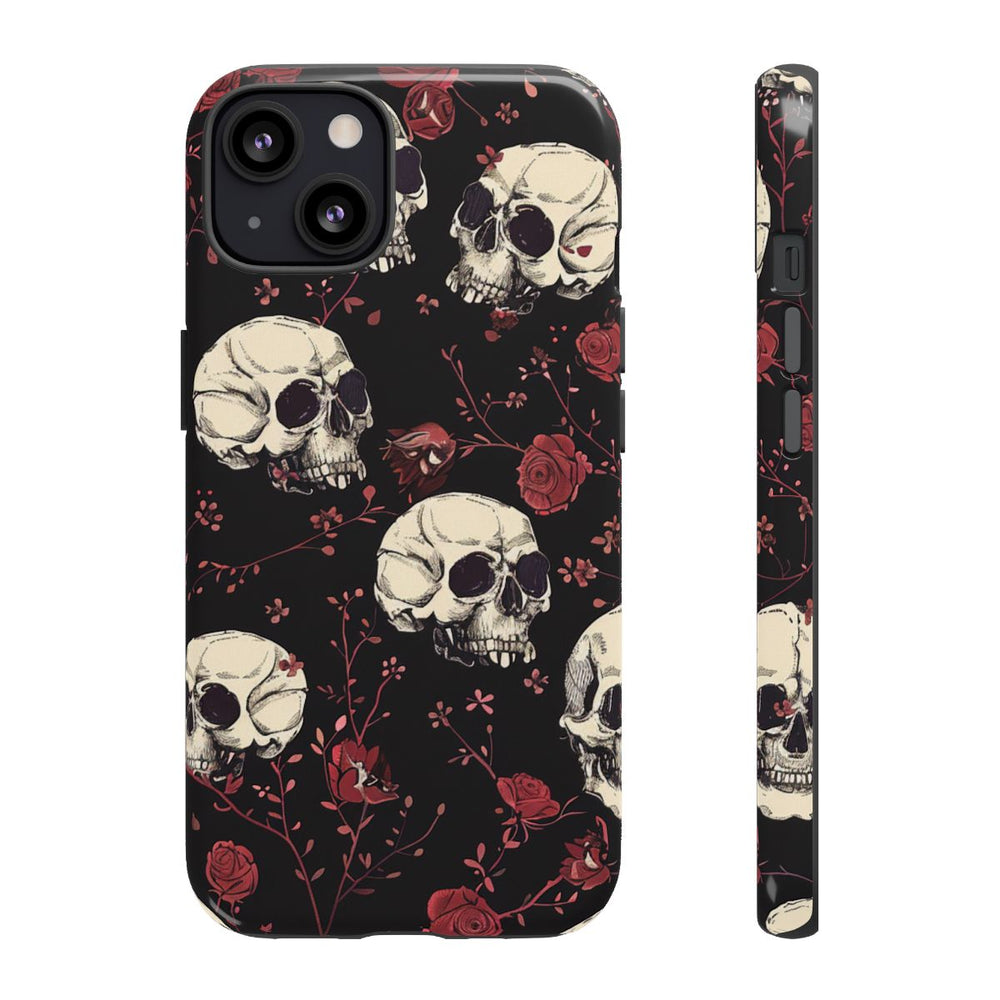 Schedels en Rode Rozenpatroon