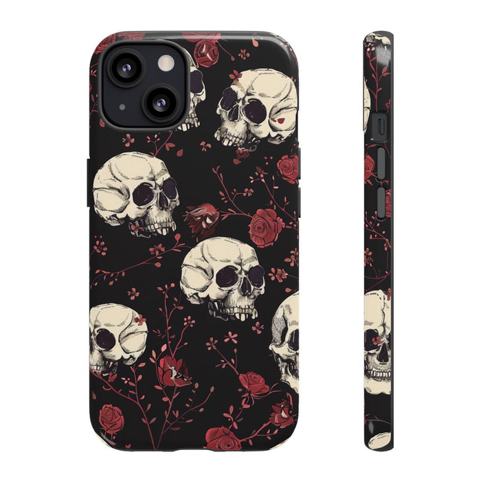 Schedels en Rode Rozenpatroon