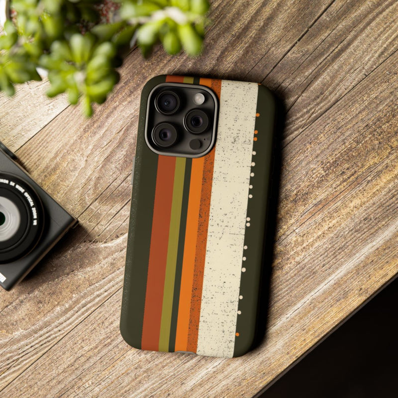 Retro Verticale Strepen en Stippenpatroon