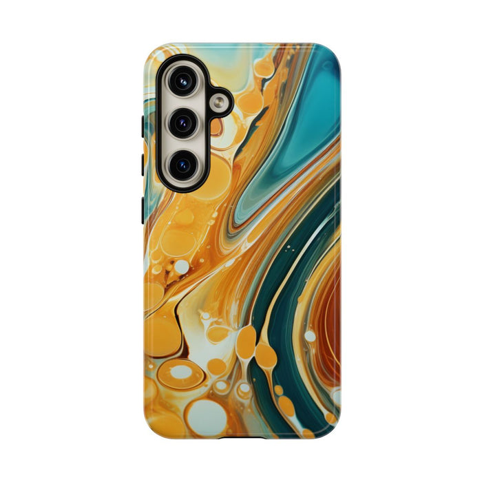Turquoise en Honing Swirl Epoxy Patroon