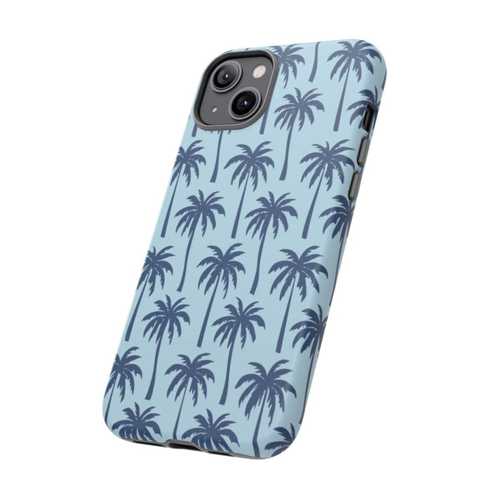Blauw Palmbomenpatroon