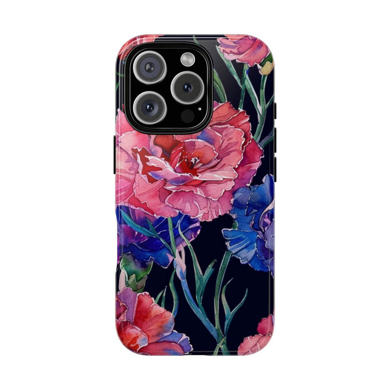 Aquarel Anjers Bloemenpatroon
