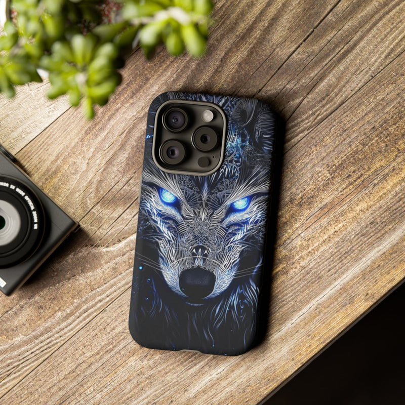 Majestueuze Wolf met Gloeiende Ogen