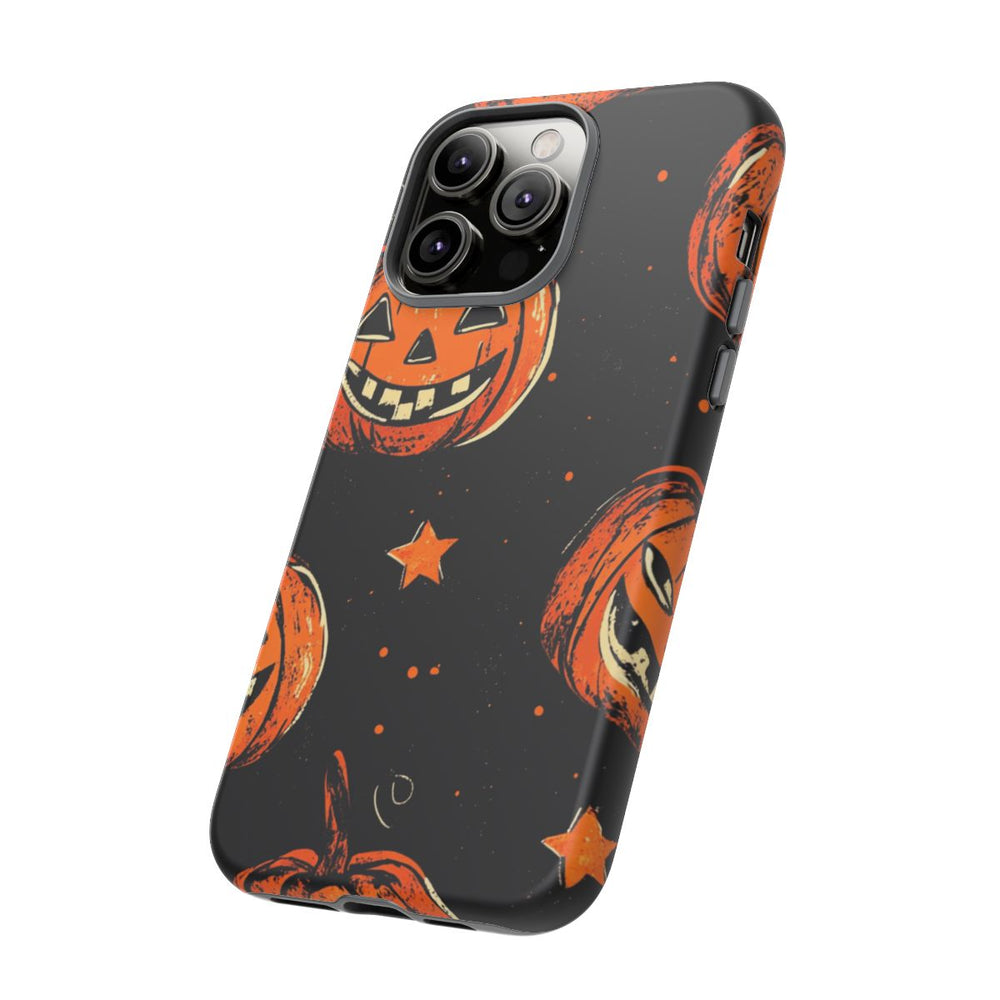 Grunge Halloween Pompoenenpatroon