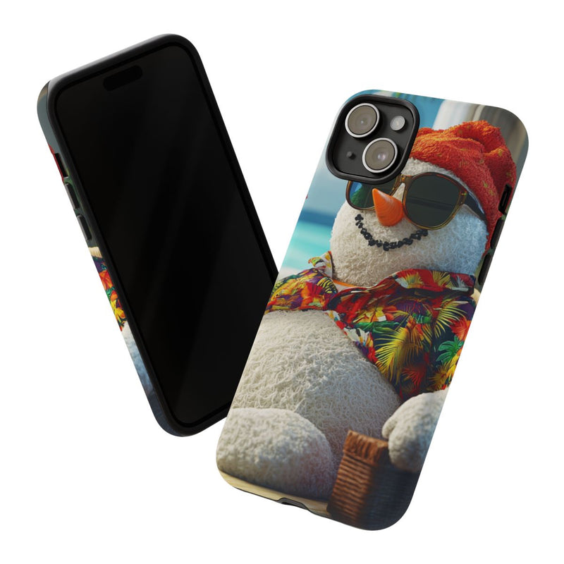 Sneeuwpop met Hawaiiblouse en Zonnebril