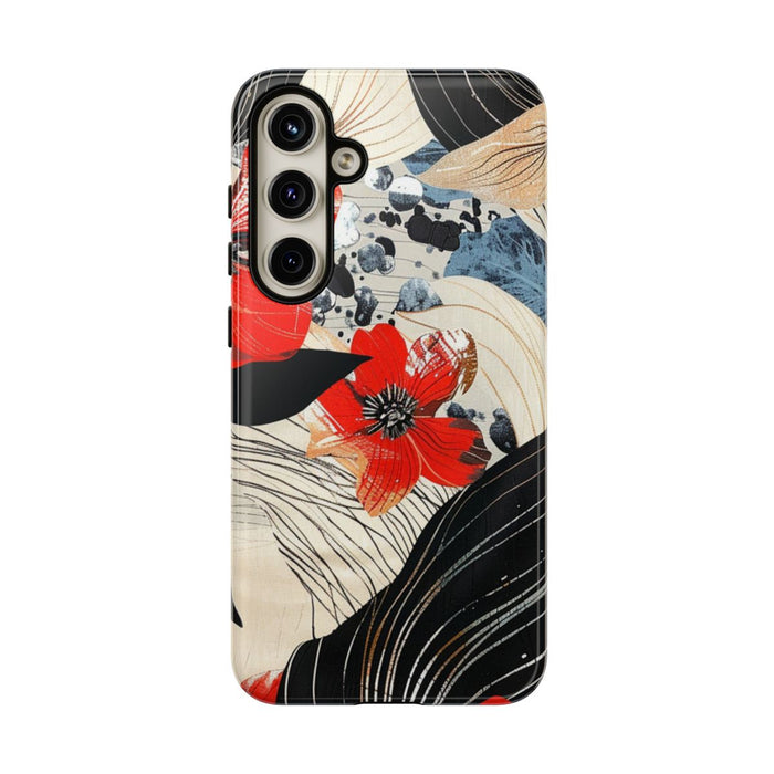 Rood Bloemen Abstract Patroon