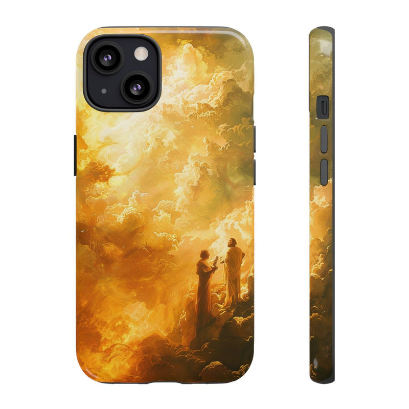 Goddelijke Figuren in Gouden Wolken