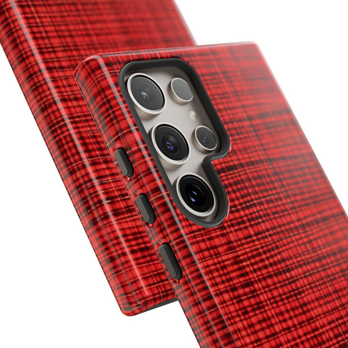 Rood Geruit Textielpatroon