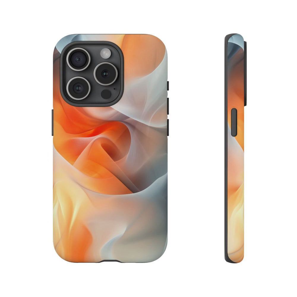 Abstracte Oranje-Grijze Vloei
