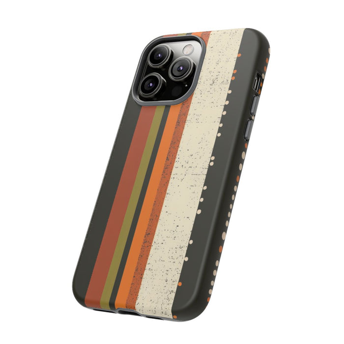Retro Verticale Strepen en Stippenpatroon