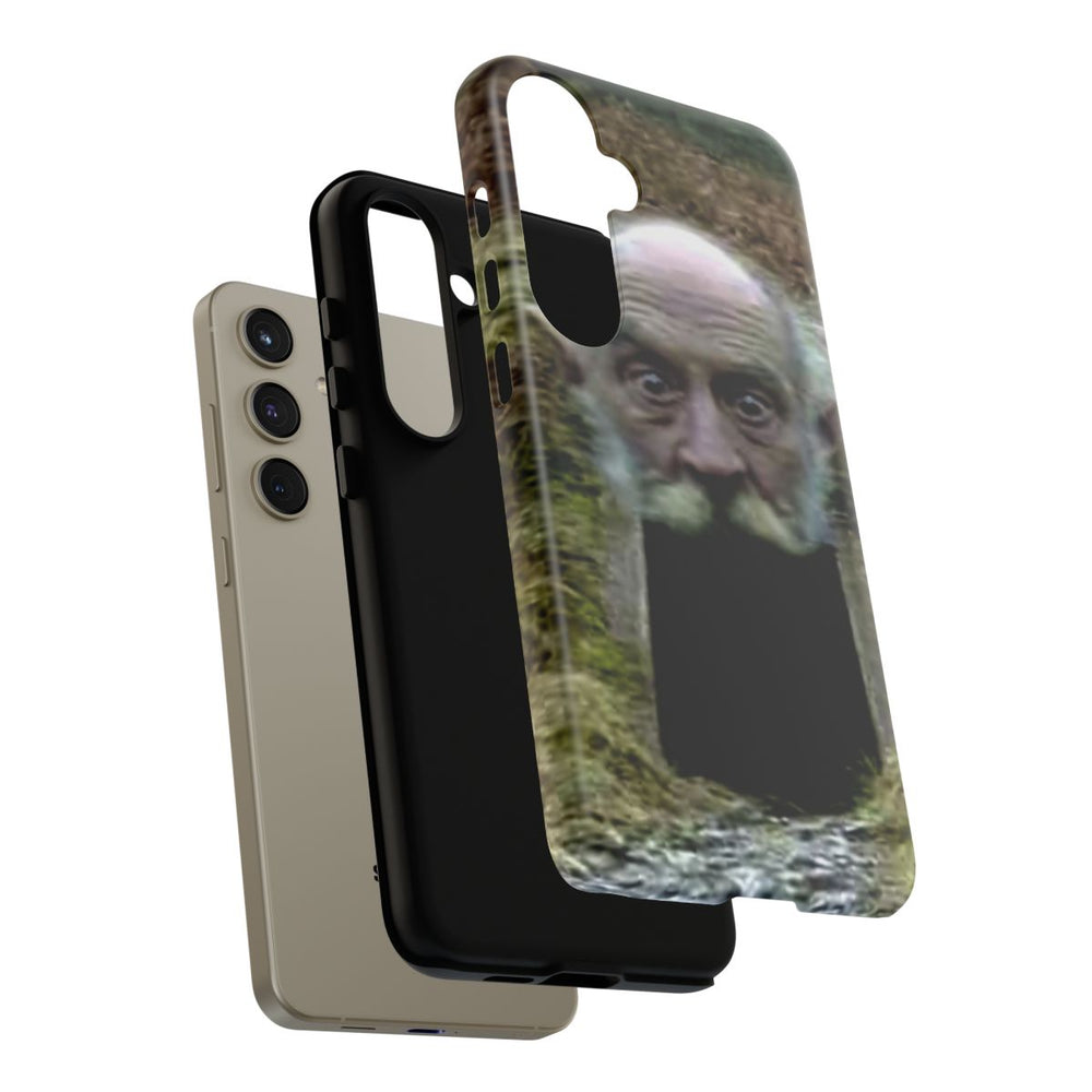 Surrealistische Reuzenhoofd-Toegang in de Natuur