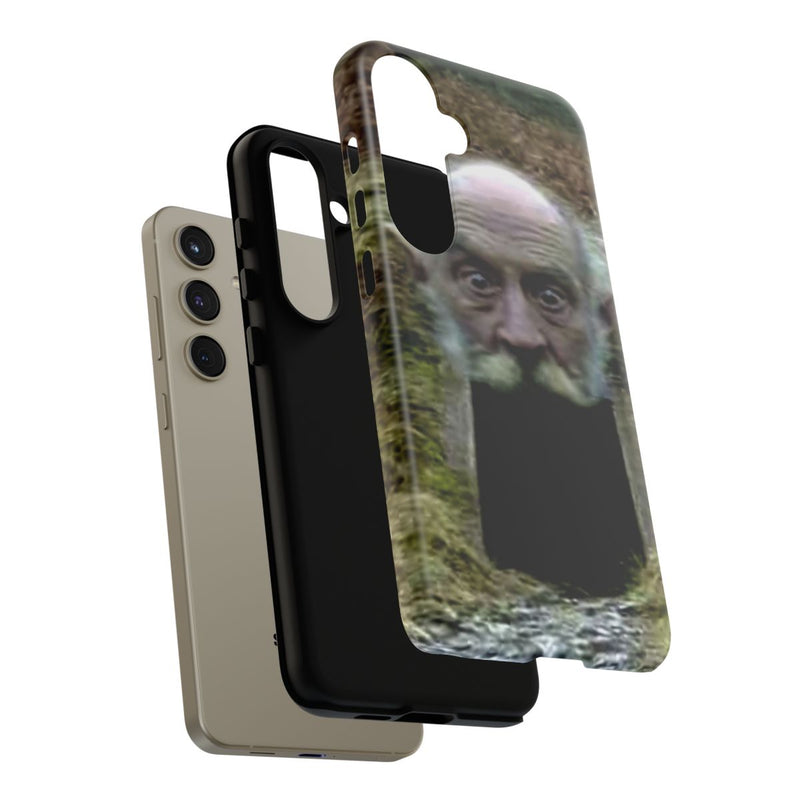 Surrealistische Reuzenhoofd-Toegang in de Natuur