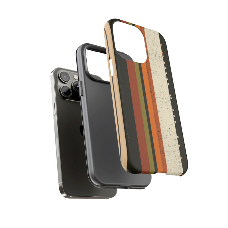 Retro Verticale Strepen en Stippenpatroon