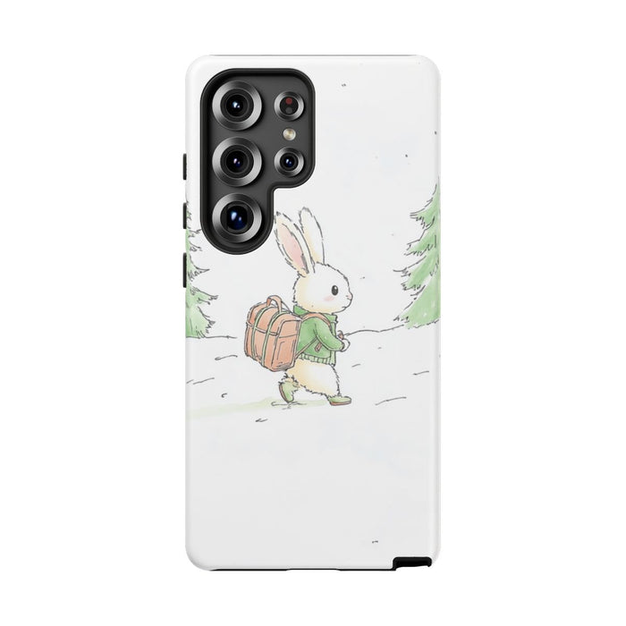 Schattig Konijntje met Rugzak in Winterbos