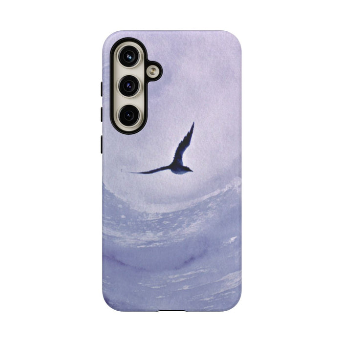 Vliegende Vogel in Indigo Werveling
