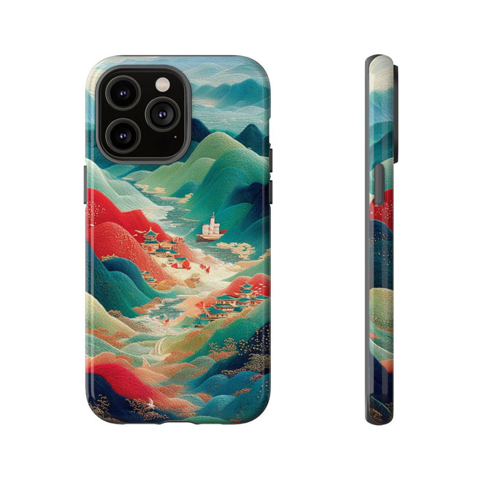 Kleurrijk Berglandschap met Illustratie