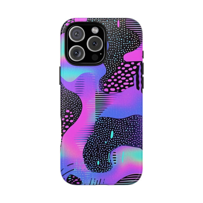 Abstract Neon Vaporwave Patroon