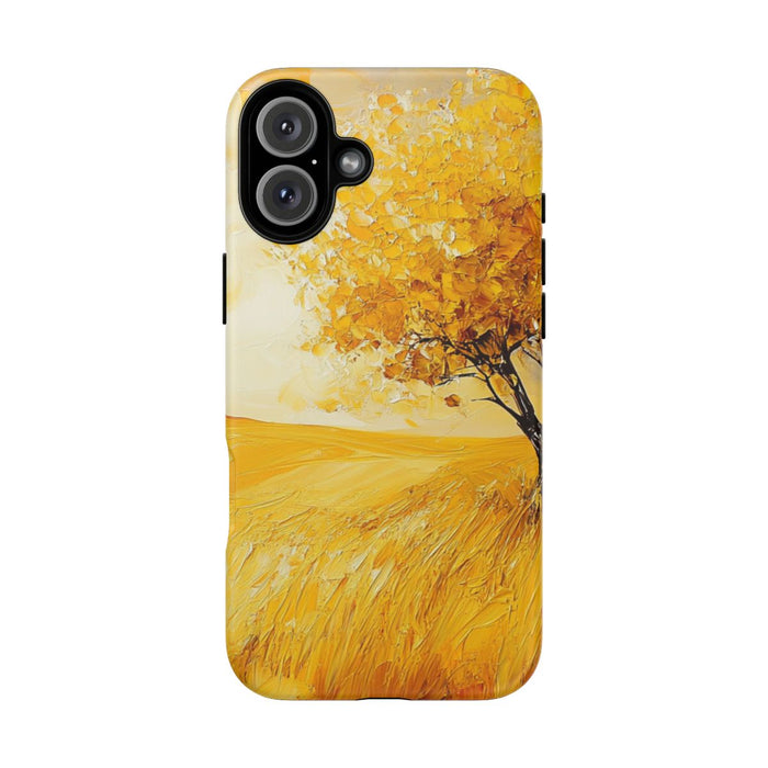 Gouden Herfstboom op Heuvel