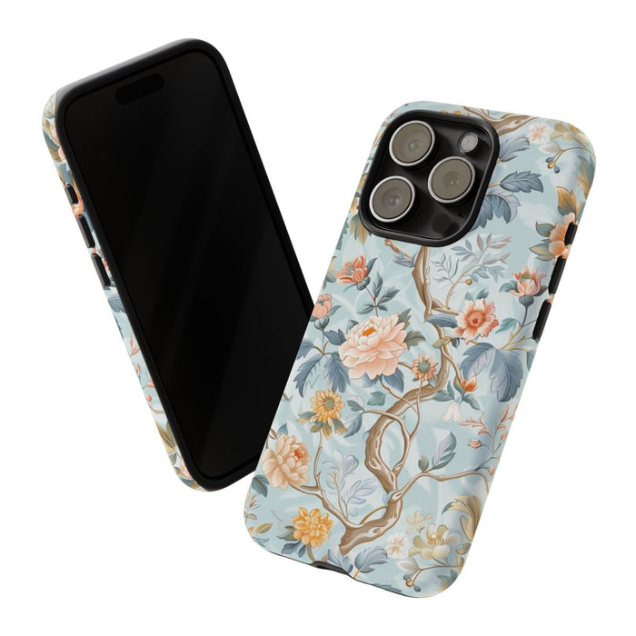Pastel Chinoiserie Bloemenpatroon