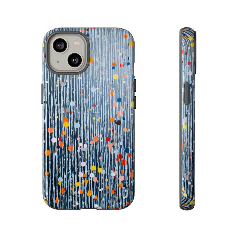 Kleurrijk Abstract Patroon met Dots en Lijnen